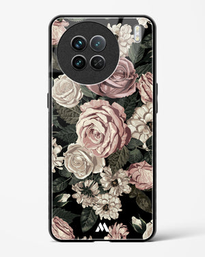 Floral Midnight Bouquet Glass Case Phone Cover-(Vivo)