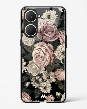 Floral Midnight Bouquet Glass Case Phone Cover (Vivo)