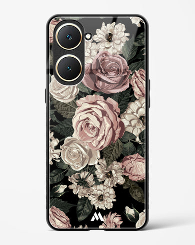 Floral Midnight Bouquet Glass Case Phone Cover (Vivo)