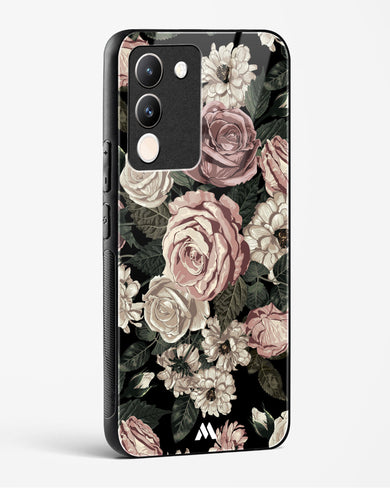 Floral Midnight Bouquet Glass Case Phone Cover (Vivo)