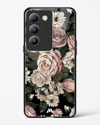 Floral Midnight Bouquet Glass Case Phone Cover (Vivo)