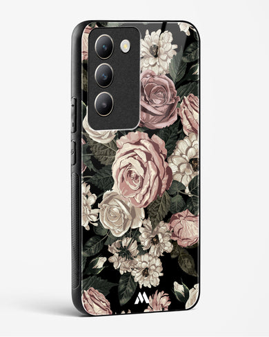 Floral Midnight Bouquet Glass Case Phone Cover (Vivo)