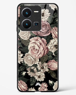 Floral Midnight Bouquet Glass Case Phone Cover-(Vivo)