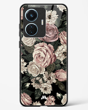 Floral Midnight Bouquet Glass Case Phone Cover (Vivo)