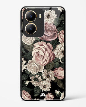 Floral Midnight Bouquet Glass Case Phone Cover-(Vivo)