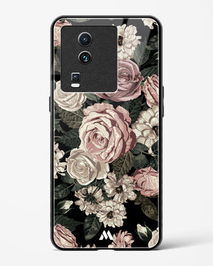 Floral Midnight Bouquet Glass Case Phone Cover-(Vivo)