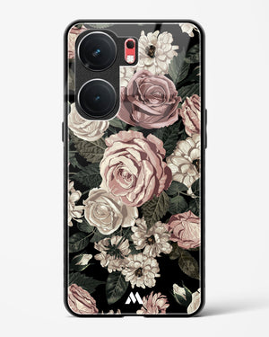 Floral Midnight Bouquet Glass Case Phone Cover (Vivo)