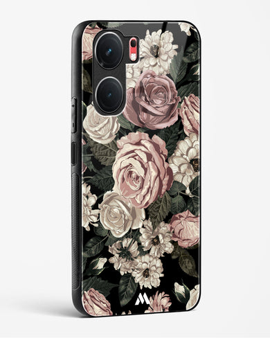 Floral Midnight Bouquet Glass Case Phone Cover (Vivo)