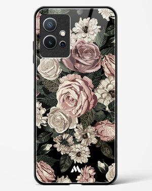 Floral Midnight Bouquet Glass Case Phone Cover-(Vivo)