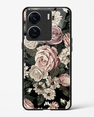 Floral Midnight Bouquet Glass Case Phone Cover-(Vivo)