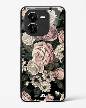 Floral Midnight Bouquet Glass Case Phone Cover (Vivo)