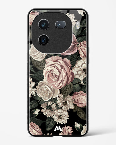 Floral Midnight Bouquet Glass Case Phone Cover-(Vivo)