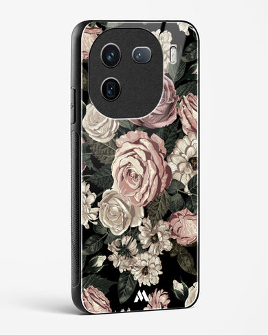 Floral Midnight Bouquet Glass Case Phone Cover-(Vivo)