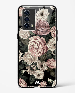 Floral Midnight Bouquet Glass Case Phone Cover-(Vivo)