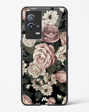 Floral Midnight Bouquet Glass Case Phone Cover-(Vivo)