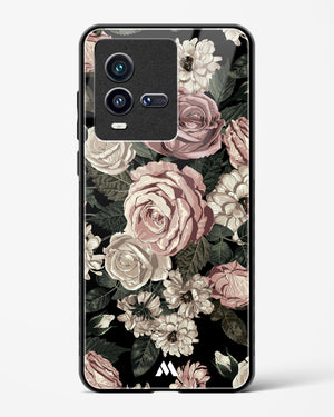 Floral Midnight Bouquet Glass Case Phone Cover-(Vivo)