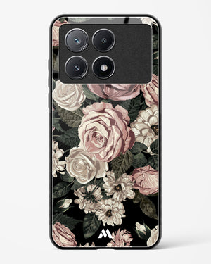 Floral Midnight Bouquet Glass Case Phone Cover-(Xiaomi)