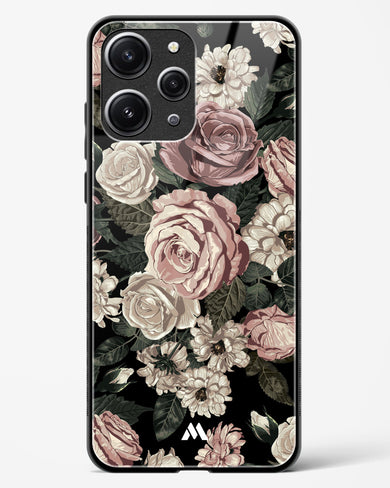 Floral Midnight Bouquet Glass Case Phone Cover-(Xiaomi)