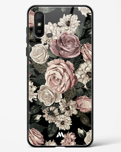 Floral Midnight Bouquet Glass Case Phone Cover-(Xiaomi)