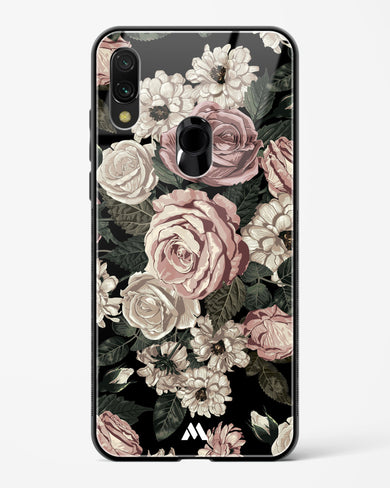 Floral Midnight Bouquet Glass Case Phone Cover-(Xiaomi)