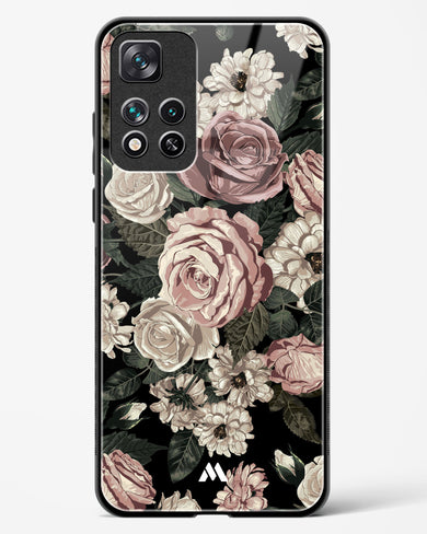 Floral Midnight Bouquet Glass Case Phone Cover-(Xiaomi)