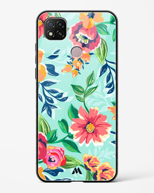 Flower Print on Canvas Glass Case Phone Cover-(Xiaomi)