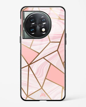 Liquid Marble in Pink Glass Case Phone Cover (OnePlus)