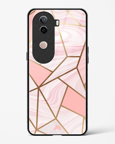 Liquid Marble in Pink Glass Case Phone Cover (Vivo)