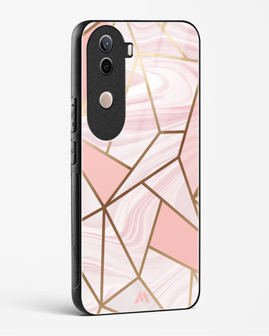 Liquid Marble in Pink Glass Case Phone Cover (Vivo)