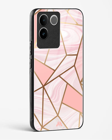 Liquid Marble in Pink Glass Case Phone Cover-(Vivo)