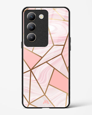 Liquid Marble in Pink Glass Case Phone Cover (Vivo)
