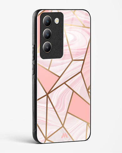 Liquid Marble in Pink Glass Case Phone Cover (Vivo)