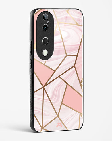 Liquid Marble in Pink Glass Case Phone Cover (Vivo)