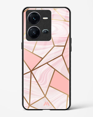 Liquid Marble in Pink Glass Case Phone Cover (Vivo)