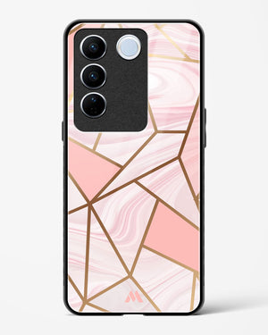 Liquid Marble in Pink Glass Case Phone Cover (Vivo)