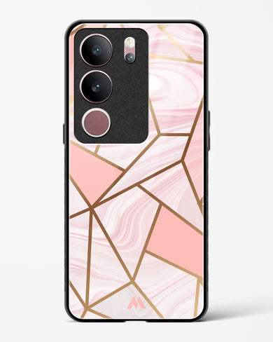 Liquid Marble in Pink Glass Case Phone Cover (Vivo)