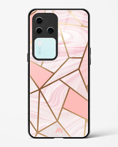 Liquid Marble in Pink Glass Case Phone Cover (Vivo)