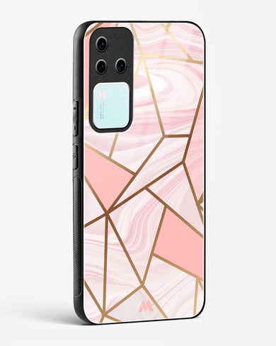 Liquid Marble in Pink Glass Case Phone Cover (Vivo)