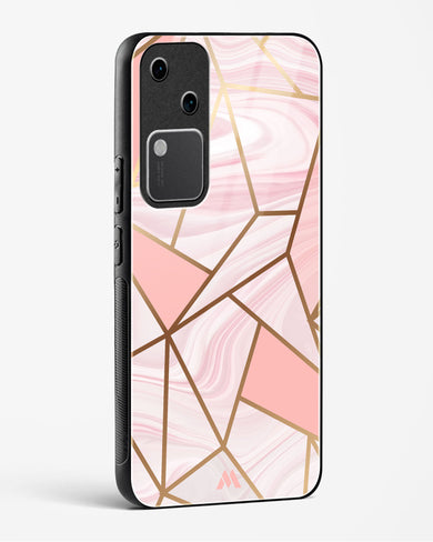 Liquid Marble in Pink Glass Case Phone Cover (Vivo)