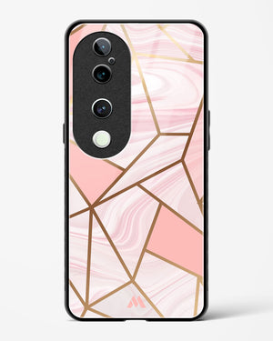 Liquid Marble in Pink Glass Case Phone Cover (Vivo)
