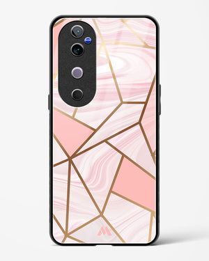 Liquid Marble in Pink Glass Case Phone Cover (Vivo)