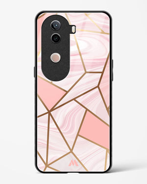Liquid Marble in Pink Glass Case Phone Cover (Vivo)