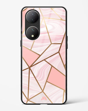 Liquid Marble in Pink Glass Case Phone Cover (Vivo)