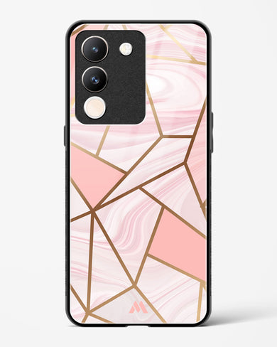 Liquid Marble in Pink Glass Case Phone Cover (Vivo)