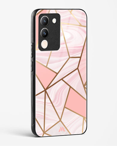 Liquid Marble in Pink Glass Case Phone Cover (Vivo)