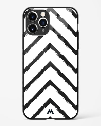 Calligraphic Zig Zags Glass Case Phone Cover (Apple)