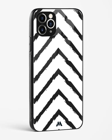 Calligraphic Zig Zags Glass Case Phone Cover (Apple)