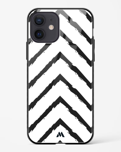 Calligraphic Zig Zags Glass Case Phone Cover (Apple)