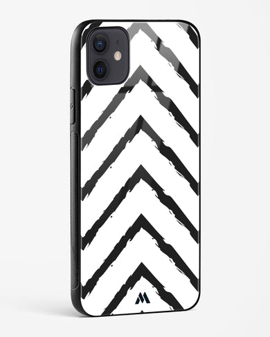 Calligraphic Zig Zags Glass Case Phone Cover (Apple)