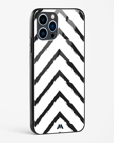 Calligraphic Zig Zags Glass Case Phone Cover (Apple)